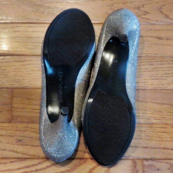 BANDOLINO Gold Peep-Toe Platform Heels - NEW Sz 8M - Picture 5 of 6